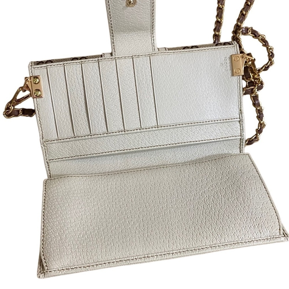 GUCCI GG Sherry Line Canvas Leather Wallet to Crossbody Bag 💼 - Picture 10 of 15